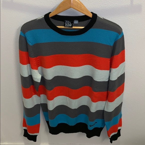 volcom striped sweater
